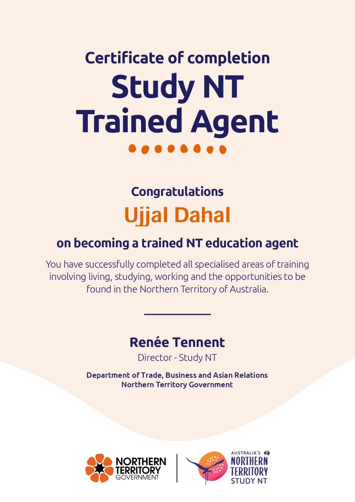 StudyNT Trained Agent